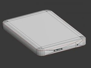 externe harde schijf laag poly roestige versie 3D Model