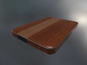 external hard drive low poly wood version 1 3D Model