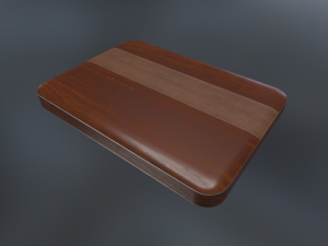 external hard drive low poly wood version 1 3D Модель