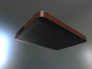 external hard drive low poly wood version 1 3D Модель