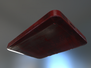 external hard drive low poly bloody version Modelo 3D