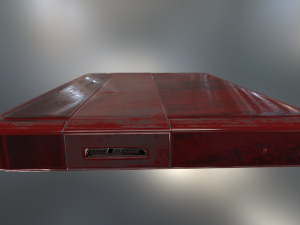 external hard drive low poly bloody version Modelo 3D