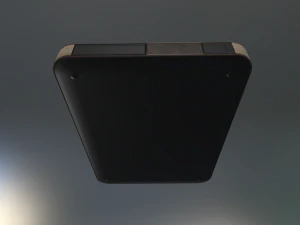 external hard drive low poly wood metal version 3D Model