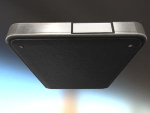 external hard drive low poly dark leather version 3Dモデル