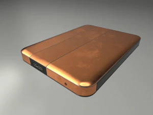 harici sabit s&uuml;r&uuml;c&uuml; d&uuml;ş&uuml;k poli bakır versiyonu 3D Model