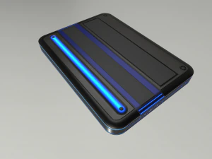 external hard drive low poly futuristic version 3D Model