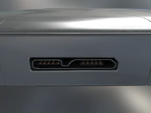 external hdd with usb cable rigged aluminium versi 3D Model