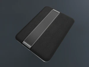 external hdd with usb cable rigged dark leather 3D Model
