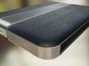 external hdd with usb cable rigged dark leather Modelo 3D