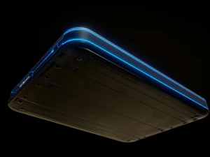 external hdd with usb cable rigged futuristic 3D Model