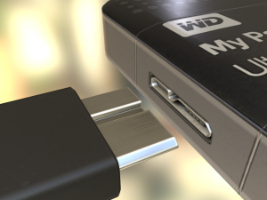 external hdd with cable collection game ready Modèle 3D