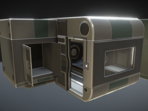 futuristic living module basic version 3D Model