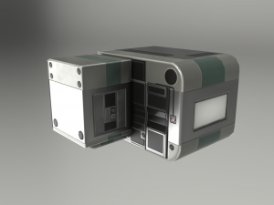 futuristic living module basic version Model 3D