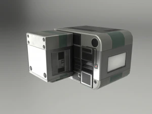 未来的なリビングモジュール基本バージョン 3Dモデル