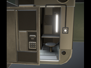 futuristic living module basic version Model 3D