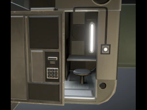 未来的なリビングモジュール基本バージョン 3Dモデル