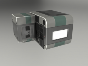 futuristic living module basic version Model 3D
