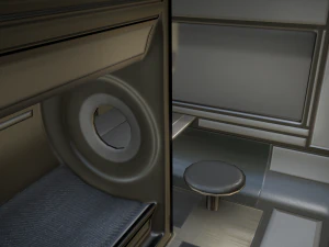 未来的なリビングモジュール基本バージョン 3Dモデル