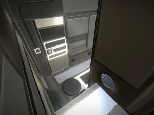 未来的なリビングモジュール基本バージョン 3Dモデル