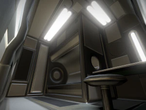 未来的なリビングモジュール基本バージョン 3Dモデル