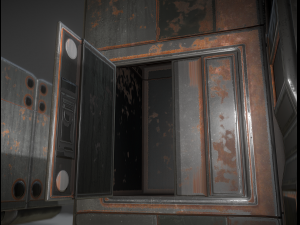 futuristic living module rusty version 3D Model