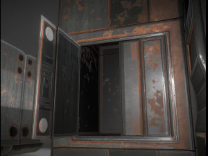 futuristic living module rusty version 3D Model