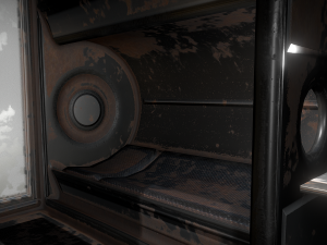 futuristic living module rusty version 3D Model