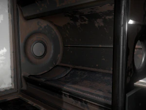 futuristic living module rusty version 3D Model