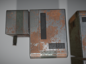 futuristic living module rusty version 3D Model