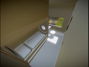 futuristic living module high poly version 3D Model