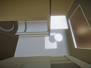 futuristic living module high poly version 3D मॉडल