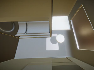 futuristic living module high poly version 3D Model