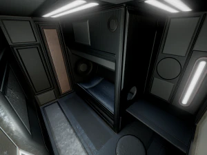 futuristic living module old metal version 3D Model