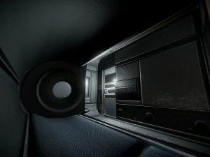futuristic living module old metal version 3D Model