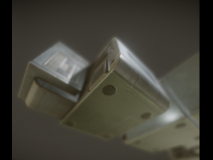 futuristic living module old metal version Model 3D