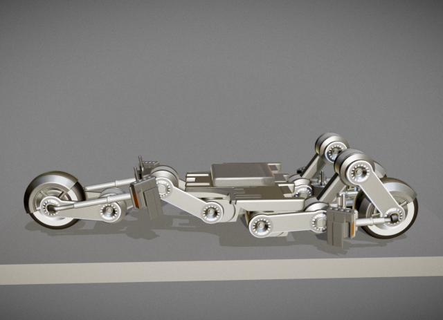 futuristic trike chassis high poly version 1 Modèle 3D .c4d .max .obj .3ds .fbx .stl .blend 