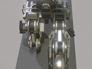 futuristic trike high poly version 2 3D Model
