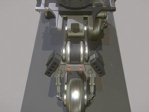 futuristic trike high poly version 2 3D Model