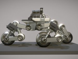 futuristic trike high poly version 2 3D Model