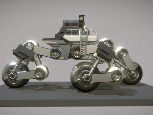 futuristic trike high poly version 2 3D Model