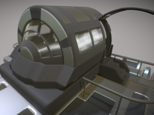 futuristic trike high poly version 2 3D Model