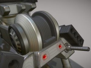 futuristic trike high poly version 2 3D Model
