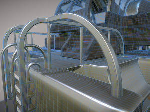 futuristic trike high poly version 2 3D Model