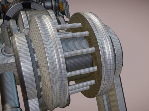 futuristic trike high poly version 3 3D Model