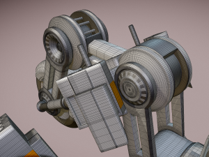 futuristic trike high poly version 3 3D मॉडल