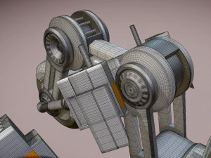 futuristic trike high poly version 3 3D Model