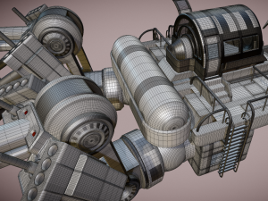 futuristic trike high poly version 3 3D मॉडल