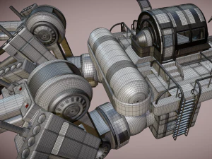 futuristic trike high poly version 3 3D Model