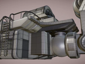 futuristic trike high poly version 3 3D Model