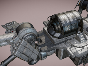 futuristic trike high poly version 3 3D मॉडल
